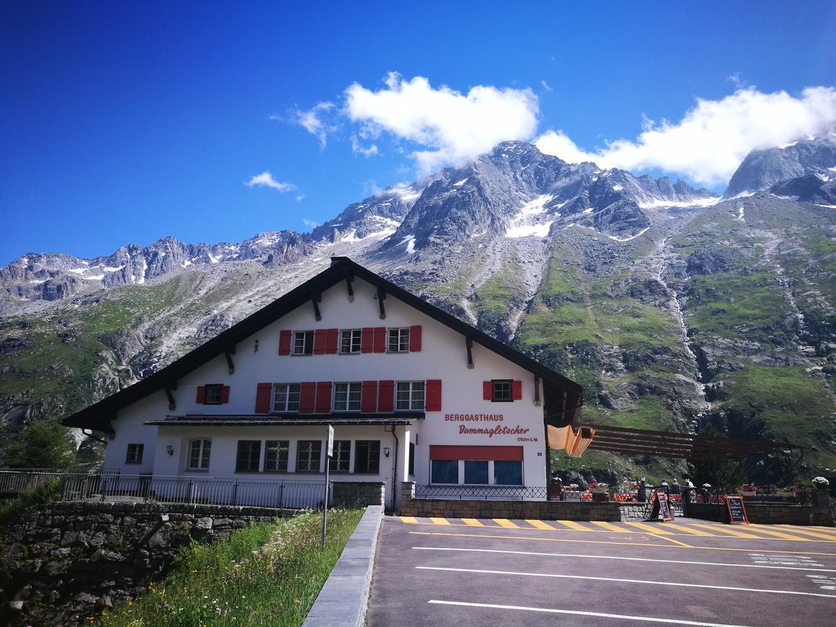 ホテルBerggasthaus Dammagletscher ゲシェネン エクステリア 写真